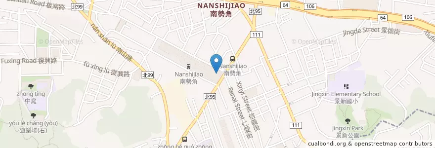 Mapa de ubicacion de Starbucks en 台湾, 新北市, 中和区.