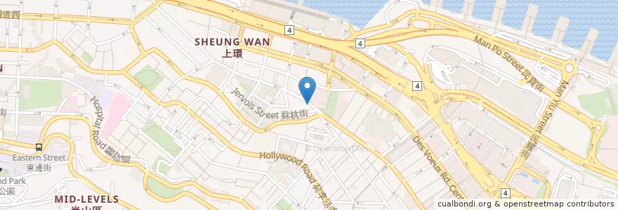 Mapa de ubicacion de noodlemi en 中国, 广东省, 香港 Hong Kong, 香港島 Hong Kong Island, 新界 New Territories, 中西區 Central And Western District.