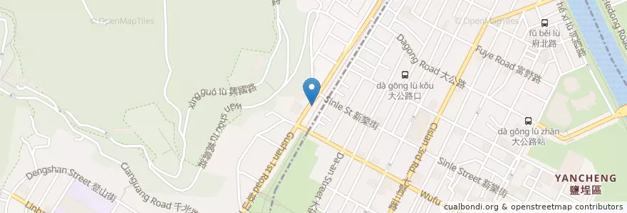 Mapa de ubicacion de 小李刀削麵 en 臺灣, 高雄市.