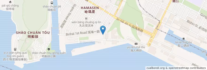Mapa de ubicacion de 福泉布丁豆花 en تايوان, كاوهسيونغ, 鼓山區.