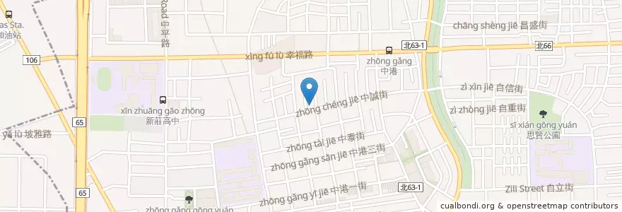 Mapa de ubicacion de 李家控肉飯 en 臺灣, 新北市, 新莊區.