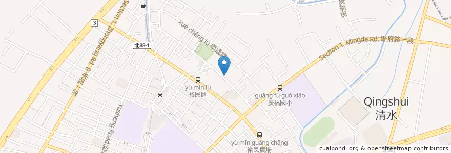 Mapa de ubicacion de 土城柑林埤圖書閱覽室 en تايوان, تايبيه الجديدة, 土城區.