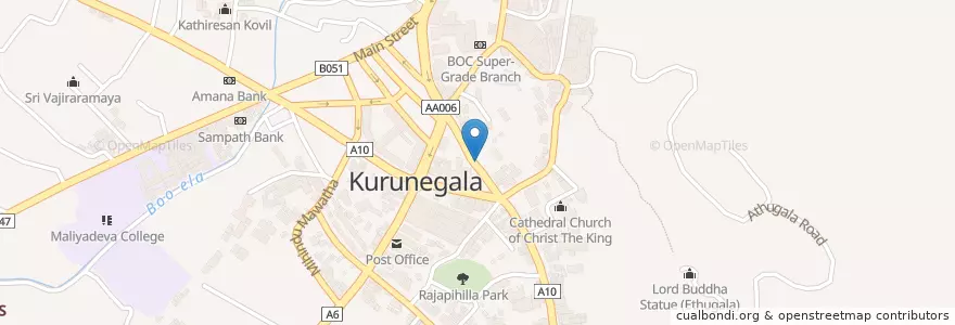 Mapa de ubicacion de Paramount en Sri Lanka, වයඹ පළාත, කුරුණෑගල දිස්ත්‍රික්කය, Kurunegala M.C. Limit.