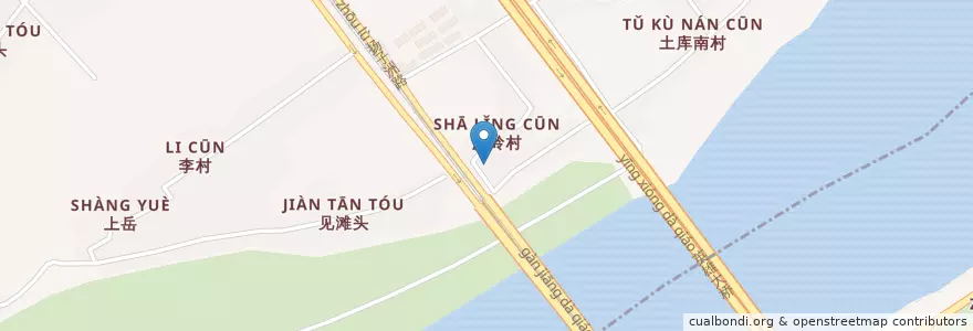 Mapa de ubicacion de 青山湖区 en Chine, Jiangxi, Nanchang, 东湖区, 扬子洲镇.