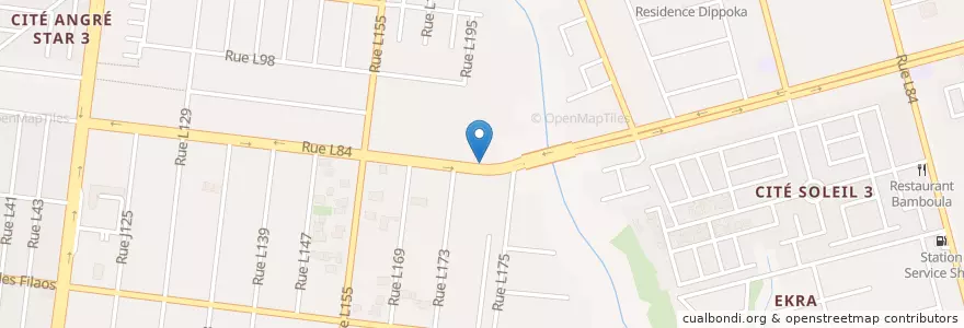 Mapa de ubicacion de Groupe EIT NTIC en 코트디부아르, 아비장, Cocody.