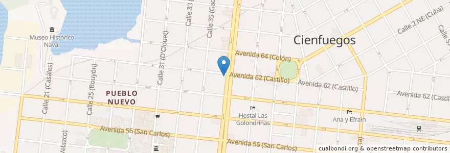 Mapa de ubicacion de Iglesia Bautista en Cuba, Cienfuegos, Cienfuegos, Ciudad De Cienfuegos.