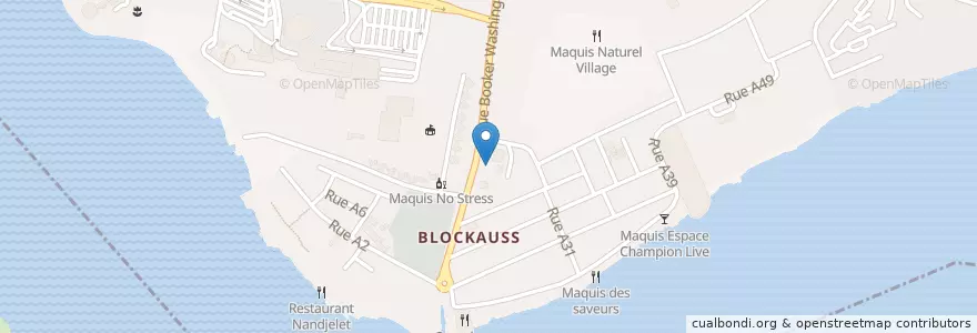 Mapa de ubicacion de Complexe Sanitaire Henriette Konan de Blokhoss en Costa De Marfil, Abiyán, Cocody.