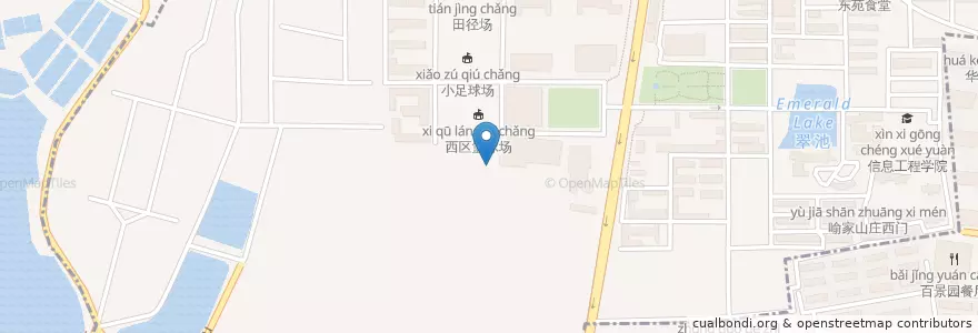 Mapa de ubicacion de 关山街道 en الصين, خوبي, ووهان, 洪山区, 关山街道, 关东街道.