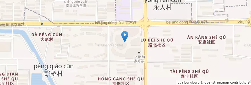 Mapa de ubicacion de Dairy Queen南昌梦时代广场店 en 中国, 江西省, 南昌市, 青山湖区, 湖坊镇.