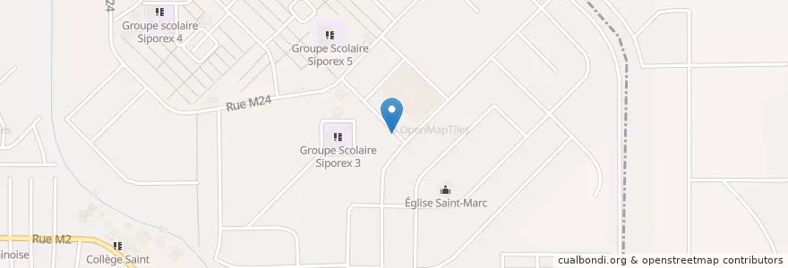Mapa de ubicacion de Collège Segbe en Costa Do Marfim, Abidjan, Yopougon.