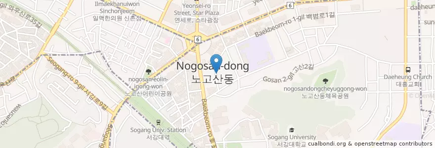 Mapa de ubicacion de Turtle's Kitchen(거북이의 주방) en Corea Del Sur, Seúl, 마포구.