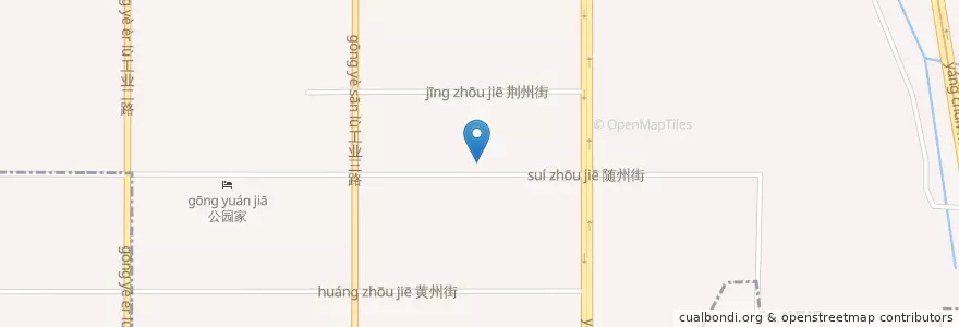 Mapa de ubicacion de 冶金街道 en 中国, 湖北省, 武汉市, 青山区, 冶金街道.