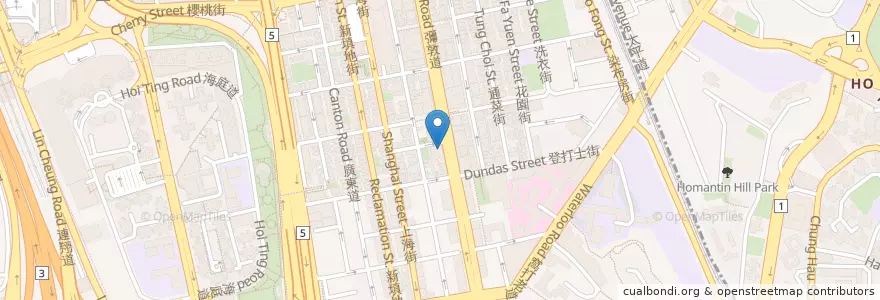 Mapa de ubicacion de 中國銀行(香港) Bank of China (Hong Kong) en 中国, 广东省, 香港 Hong Kong, 九龍 Kowloon, 新界 New Territories, 油尖旺區 Yau Tsim Mong District.