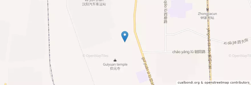 Mapa de ubicacion de 翠微街道 en 中国, 湖北省, 武汉市, 汉阳区, 翠微街道.