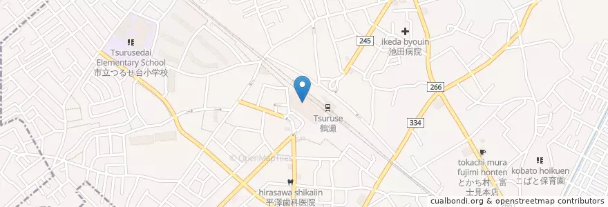Mapa de ubicacion de コージーコーナー en ژاپن, 埼玉県, 富士見市.