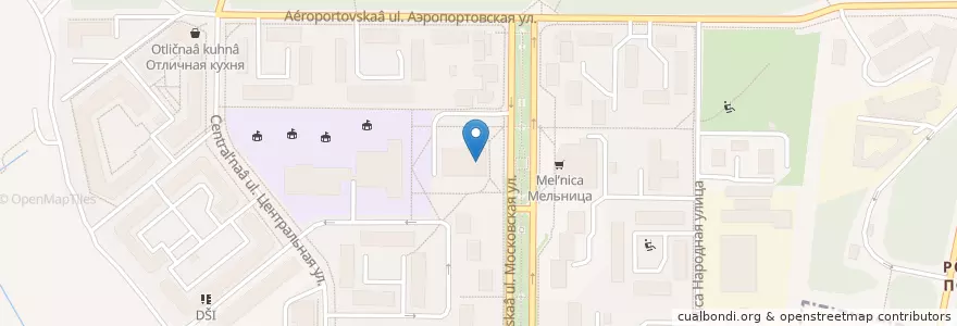 Mapa de ubicacion de Апельсин en Rusland, Северо-Западный Федеральный Округ, Oblast Leningrad, Всеволожский Район, Город Всеволожск.
