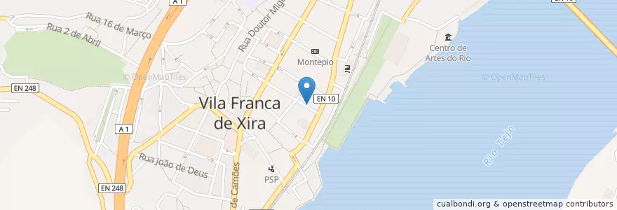 Mapa de ubicacion de Millennium bcp en البرتغال, Área Metropolitana De Lisboa, Lisboa, Grande Lisboa, Vila Franca De Xira, Vila Franca De Xira.