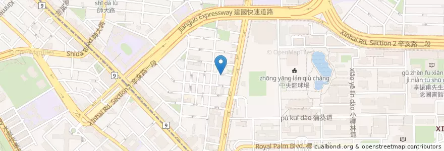 Mapa de ubicacion de 霞飛驛 en Taiwan, Nuova Taipei, Taipei.