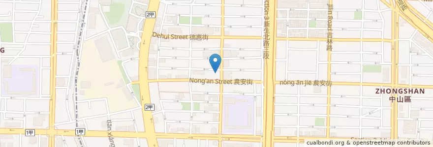 Mapa de ubicacion de 懷念好味道林森站 en Taïwan, Nouveau Taipei, Taipei.