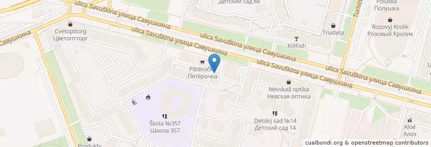 Mapa de ubicacion de Невис en Russland, Föderationskreis Nordwest, Oblast Leningrad, Sankt Petersburg, Приморский Район, Округ № 65.