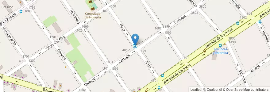 Mapa de ubicacion de 318 - Plaza Y Carbajal en آرژانتین, Ciudad Autónoma De Buenos Aires, Buenos Aires, Comuna 15.