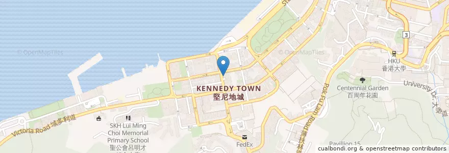 Mapa de ubicacion de 美暉大廈停車場 Markfield Building Car Park en 中国, 広東省, 香港, 香港島, 新界, 中西區 Central And Western District.
