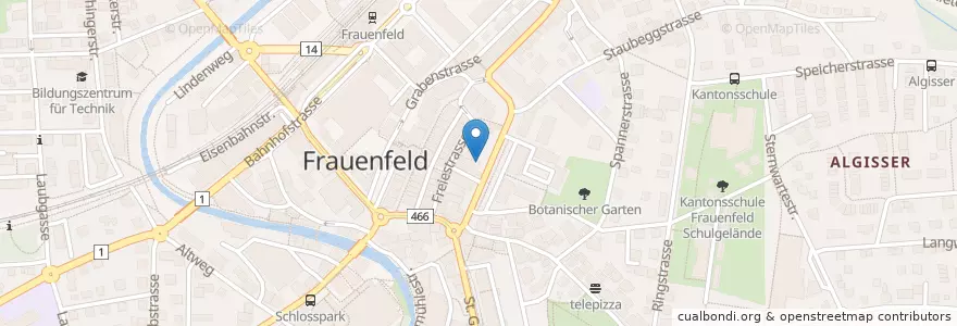 Mapa de ubicacion de redOX en 스위스, Thurgau, Bezirk Frauenfeld, Frauenfeld.