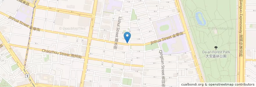Mapa de ubicacion de 愛樂森林音樂學苑 en 臺灣, 新北市, 臺北市, 大安區.