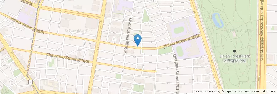 Mapa de ubicacion de 可喜漢堡 en Taiwan, 新北市, Taipé, 大安區.