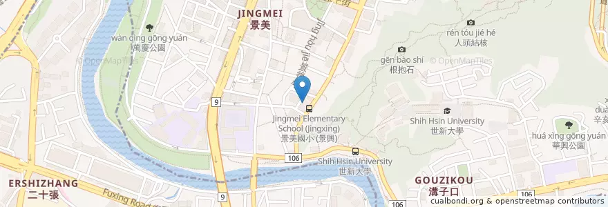 Mapa de ubicacion de mint義大利麵店 en Taiwán, Nuevo Taipéi, Taipéi, 文山區.