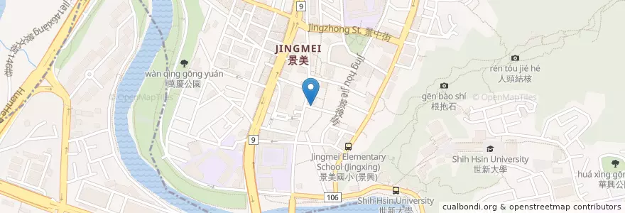 Mapa de ubicacion de 粥粥頌 en 타이완, 신베이 시, 원산 구.