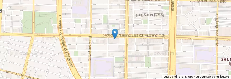 Mapa de ubicacion de 南京東路禮拜堂 en 臺灣, 新北市, 臺北市, 中山區.