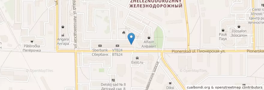 Mapa de ubicacion de Поликлиника 4 филиал en روسيا, Центральный Федеральный Округ, محافظة موسكو, Городской Округ Балашиха.