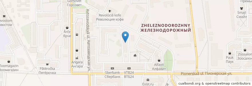Mapa de ubicacion de Женская консультация en Rusia, Distrito Federal Central, Óblast De Moscú, Городской Округ Балашиха.