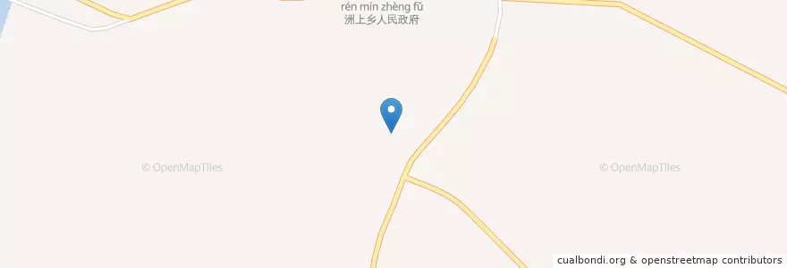 Mapa de ubicacion de 樟树市 (Zhangshu) en 中国, 江西省, 宜春市, 樟树市 (Zhangshu), 洲上乡.
