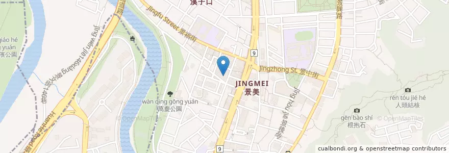 Mapa de ubicacion de 高積善祭祠公業 en تايوان, تايبيه الجديدة, 文山區.