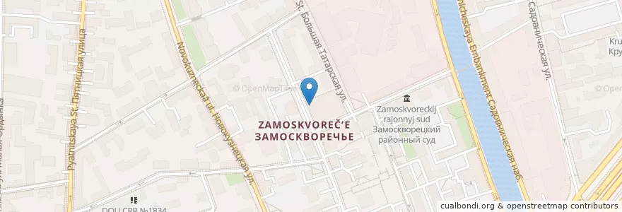Mapa de ubicacion de TownHouse en Rusia, Центральный Федеральный Округ, Москва, Центральный Административный Округ, Район Замоскворечье.