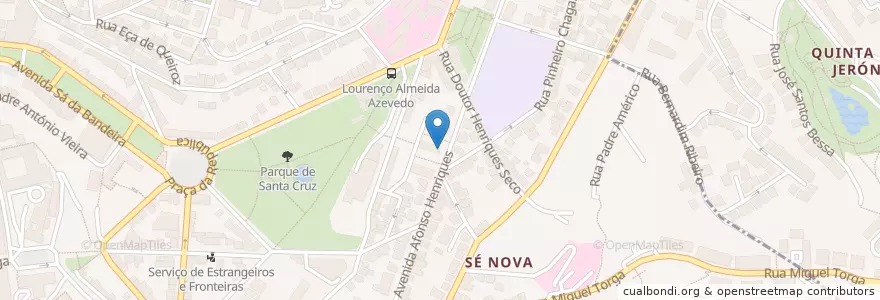 Mapa de ubicacion de La Botiga - Bistrô & Mercearia en Portugal, Centre, Baixo Mondego, Coïmbre, Coïmbre, Sé Nova, Santa Cruz, Almedina E São Bartolomeu.