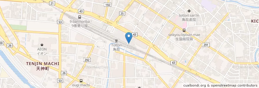Mapa de ubicacion de 山陰合同銀行ATM en ژاپن, 鳥取県, 鳥取市.