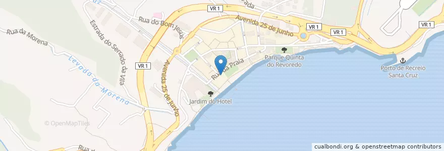 Mapa de ubicacion de Esplanada Alameda en Portugal, Santa Cruz, Santa Cruz.
