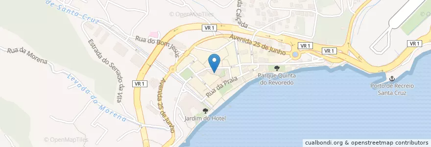 Mapa de ubicacion de Taberna do Petisco en پرتغال, Santa Cruz, Santa Cruz.