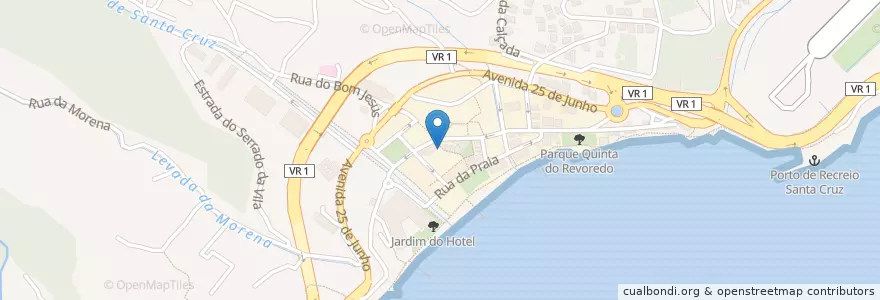 Mapa de ubicacion de Caixa Geral de Depósitos en 포르투갈, Santa Cruz, Santa Cruz.