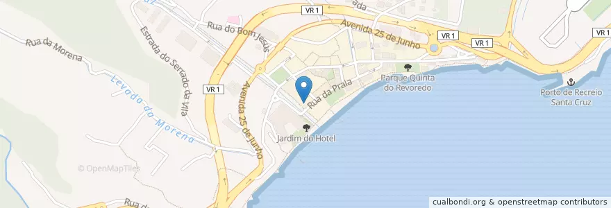Mapa de ubicacion de Doce Satisfacao en 포르투갈, Santa Cruz, Santa Cruz.