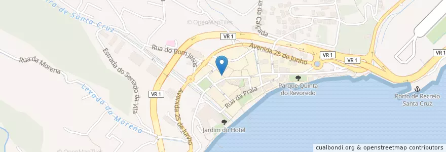 Mapa de ubicacion de Bom Jesus en Portogallo, Santa Cruz, Santa Cruz.