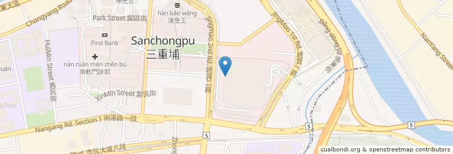 Mapa de ubicacion de 伯朗咖啡 en 台湾, 新北市, 台北市, 南港区.