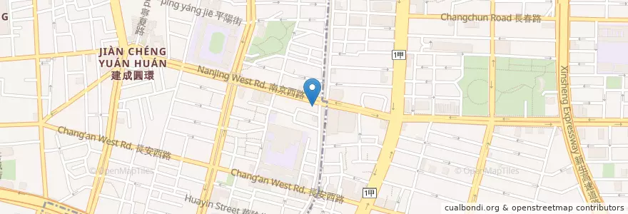 Mapa de ubicacion de 台北富邦商業銀行 en 臺灣, 新北市, 臺北市, 大同區.