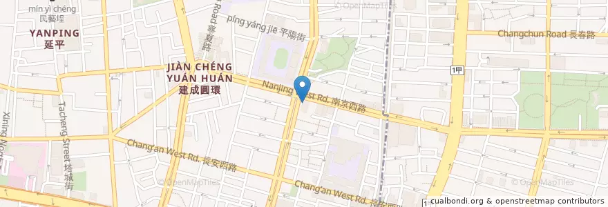 Mapa de ubicacion de 聯邦商業銀行 en Taiwan, 新北市, Taipé, 大同區.