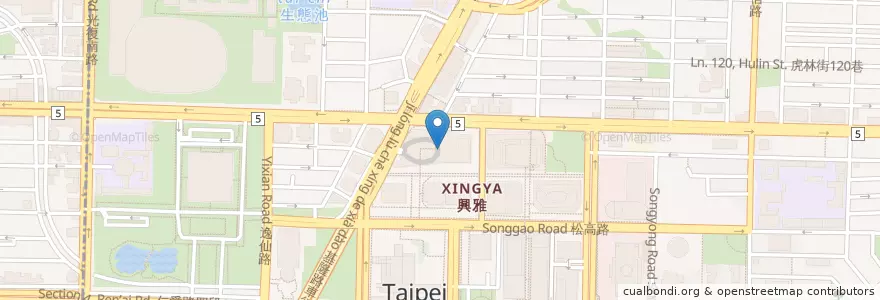 Mapa de ubicacion de 平田驛便當 en تايوان, تايبيه الجديدة, تايبيه, 信義區.