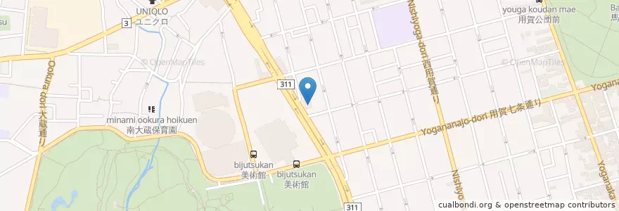 Mapa de ubicacion de デニーズ en Japonya, 東京都, 世田谷区.