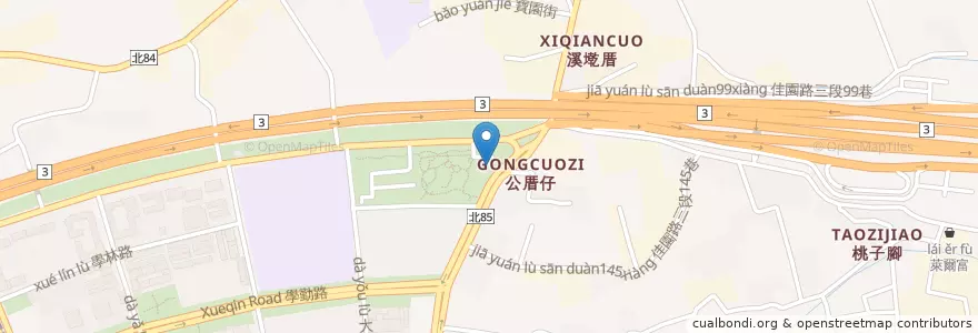 Mapa de ubicacion de 樹林柑園圖書閱覽室 en Taiwan, 新北市, 樹林區.